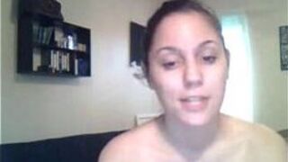 Sexy cam girl shows off her tight pussy - porn video