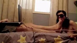ugly girl licks male feet - porn video