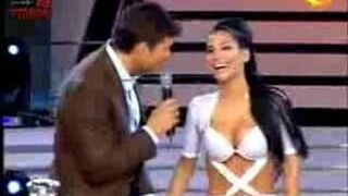 Silvina Escudero in white spandex - porn video