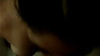 Latine giving blowjob in shower - porn video
