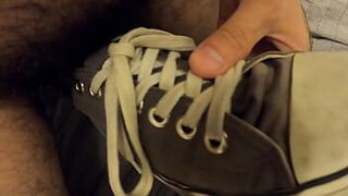Cum inside wife dirty shoe used as fleshlight - porn video