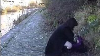 Chubby amateur flashers outdoor masturbation and exhibitionism of geeky Nimue Al - porn video