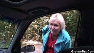 Granny is picked up from the road and fucked - porn video