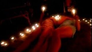 Two slave chicks having fun in dungeon - porn video