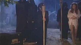 Nice vaginal threesome in the land of evil - porn video