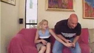 Young blond sister shagged - porn video